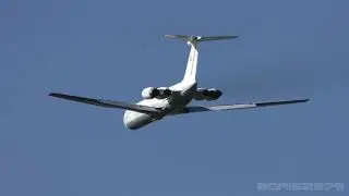 Rada Airlines Ilyushin IL-62 (EW-450TR) take off at Ferihegy