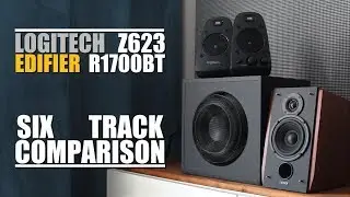 Logitech Z623 vs Edifier R1700BT  ||  6-Track Comparison
