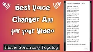Best Voice Changer App 2021(Movie Summary Tagalog Voice) | MJF Tutorials
