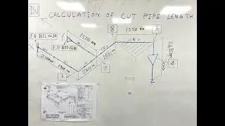 How to find out cut pipe length and spool calculation in isometric drawing