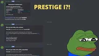 What happens when you Prestige in Dank Memer? (Discord)