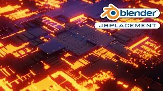 Создание Sci-Fi Интерфейса в Blender + JSplacement