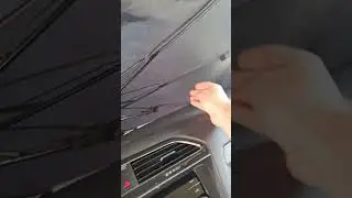 Лайфхак.Минус зонтика для стекла от солнца.