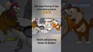 pocongnya ditipu ama tukang bakso🤣🤣!!animasi powtoon