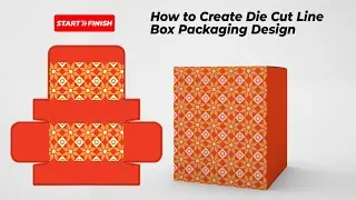 Create Die Cut Line Box Packaging Design - Illustrator Tutorial