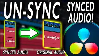 How to UN-SYNC External Audio from Video in DaVinci Resolve 17 | Quick Tip Tuesday!