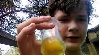 The raw egg challenge. I did it