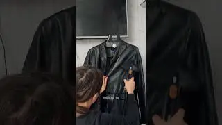 Кожаный пиджак из секонд хенда ❤️ second hand #мода #экономия
