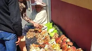 encuentro ancianita en la calle vendiendo hongos y decidi hacer esto