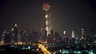 Burj Khalifa Fireworks, New Year Fireworks, Fireworks