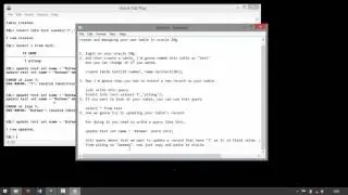 How to create and managing a table record in Oracle 10g