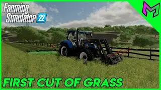 First cut of grass in Elm Creek! FS22 Timelapse Farewell Tour
