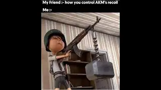FUNNY AKM RECOIL #pubg #funnystatus