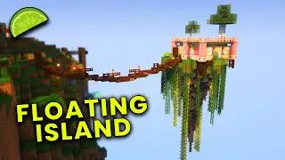 FLOATING ISLAND Build in Minecraft - Limelight SMP ep 3