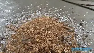 Multiple function small double shaft shredder for wood papers plastic