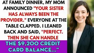 At Family Dinner, My Mom Announced, 