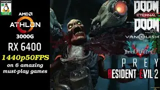 Athlon 3000G and RX 6400 | Linux | 1440p tested on 6 amazing games for low end PC