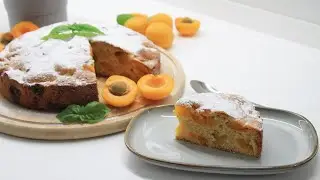 Шарлотка с абрикосами. Простейший рецепт. Получается всегда!