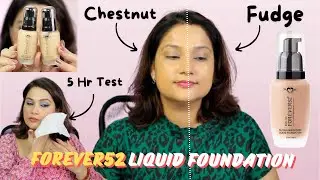 Forever52 Ultra Definition Liquid Foundation 2 Shades Demo | worth the hype? full coverage ?