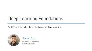 Deep Learning with PyTorch | S1P3 | Introduction to Neural Networks