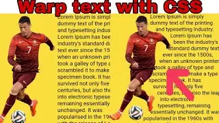 Text overflow in CSS Bangla tutorial | Warp Text | Shape-outside.