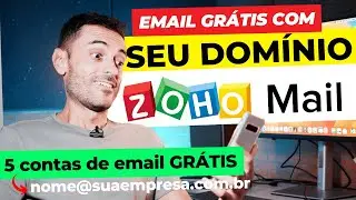 Como criar um EMAIL GRATUITO com o seu DOMÍNIO PRÓPRIO | ZohoMail | Método GARANTIDO