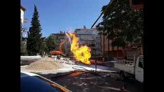 Ankara da Alev kepçeyle dans etti