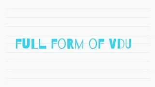 full form of VDU | #AswathyAccademy #computer #full_form