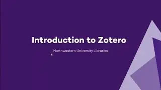 Introduction to Zotero