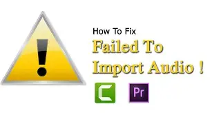 How to fix Error while importing an audio file in video editting software
