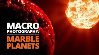 Creating amazing space scenes using MARBLES & macro photography
