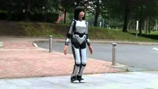 Amazingly real robot Walking Outside!
