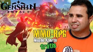 Genshin Impact MMO-RPG Grátis - Inicio da GamePlay (Graficos, Mobilidade, Exploração, Personagens)