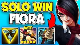 How to literally SOLO WIN the game with Fiora (No Team Mates Required)