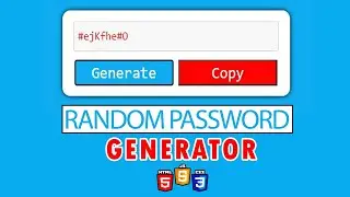 Create Random Password Generator With Html Css And JavaScript_