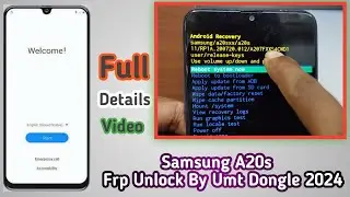 Samsung A20s Frp Unlock By Umt Dongle 2024 || Samsung A20s Frp Umt 2024