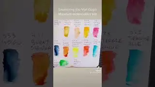 What shall I paint with this Van Gogh Museum watercolour set?