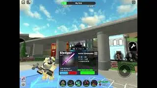 Tower Defense Simulator New Brave Soul Sledger skin showcase