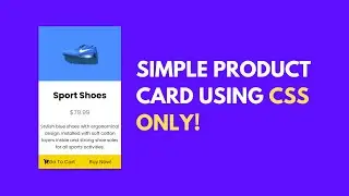 Cool Animated Product Card UI using HTML & CSS only (FREE Code)