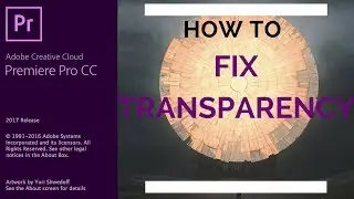 Adobe Premiere Pro CC - 32 - How to Fix Transparency in Premiere Pro