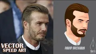 DAVID BECKHAM Vektor art | #Speedart