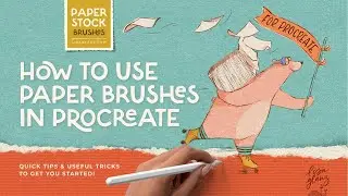 How to Use Seamless Paper Texture Brushes in Procreate