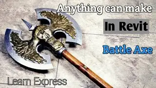 Anything can do in Revit || Ancient Battle Axe || Shorts || By Er.B.Nijithkumar