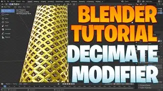 Blender beginner series No. 77 - Decimate modifier