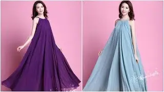 Halter Hanging Maxi Dress Fashion