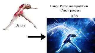 Beautiful dance photo manipulation using Photoshop - Quick process