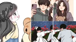 Couples Matching dp Photo🥰|Half matching couple dp|Cartoon Couple dp/dpz/pics/photo/images/wallpaper