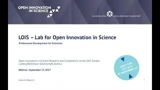 Lab for Open Innovation in Science Webinar (27.09.2017)