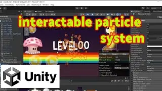 Unity 2D: interactable particle system (codeless)
