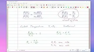 Ratio equation: Ideal Gas at constant Temperature
